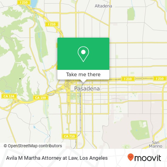 Avila M Martha Attorney at Law map