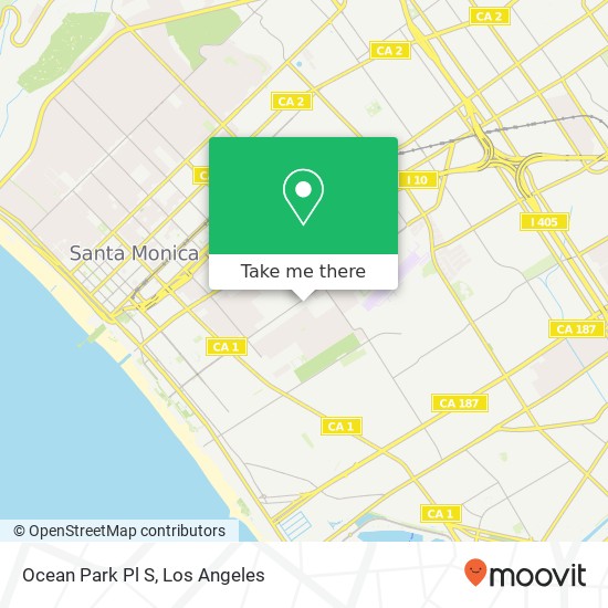 Ocean Park Pl S map