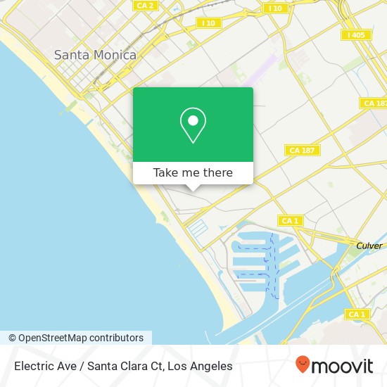 Mapa de Electric Ave / Santa Clara Ct