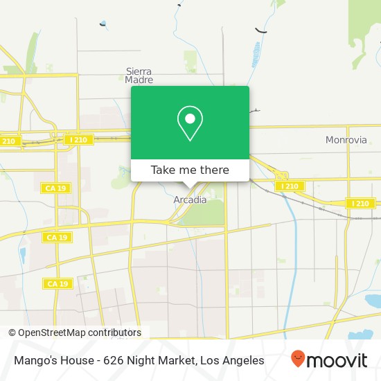 Mapa de Mango's House - 626 Night Market