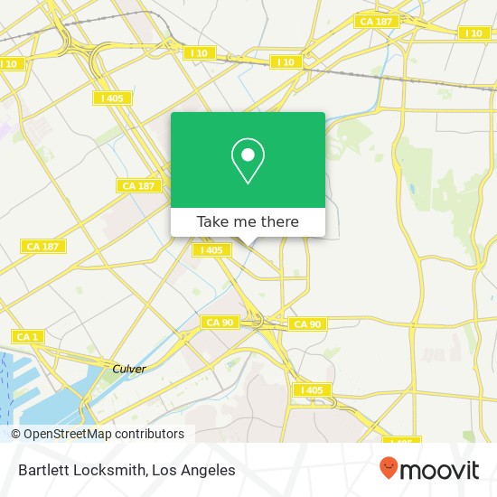 Bartlett Locksmith map