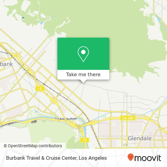 Burbank Travel & Cruise Center map