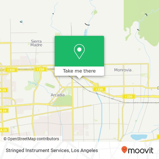 Stringed Instrument Services map