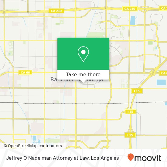 Jeffrey O Nadelman Attorney at Law map