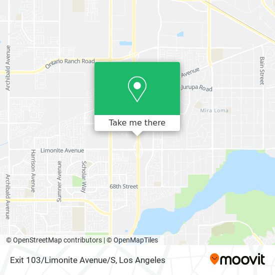 Exit 103/Limonite Avenue/S map