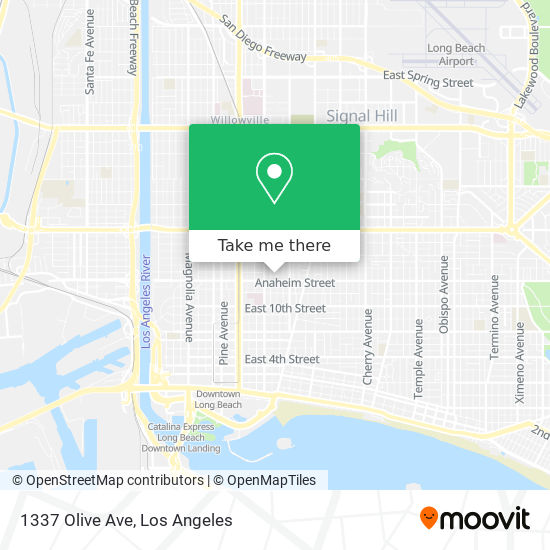 1337 Olive Ave map