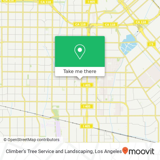 Climber's Tree Service and Landscaping map
