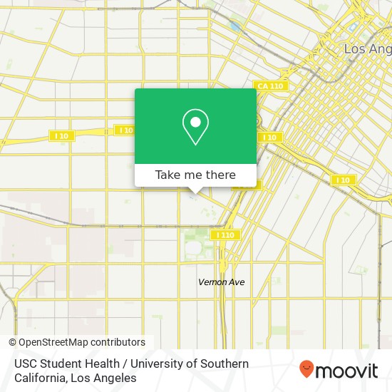 Mapa de USC Student Health / University of Southern California