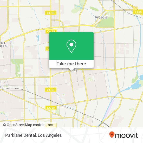 Mapa de Parklane Dental