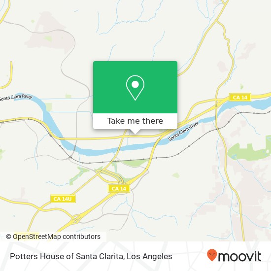 Mapa de Potters House of Santa Clarita