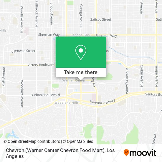 Chevron (Warner Center Chevron Food Mart) map