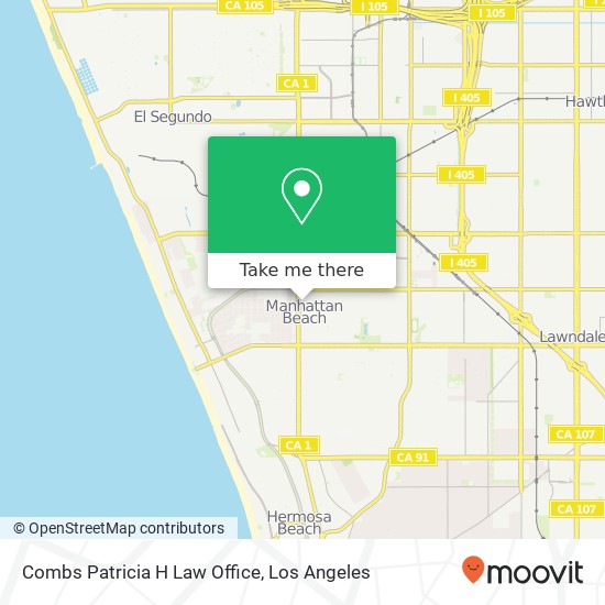 Combs Patricia H Law Office map