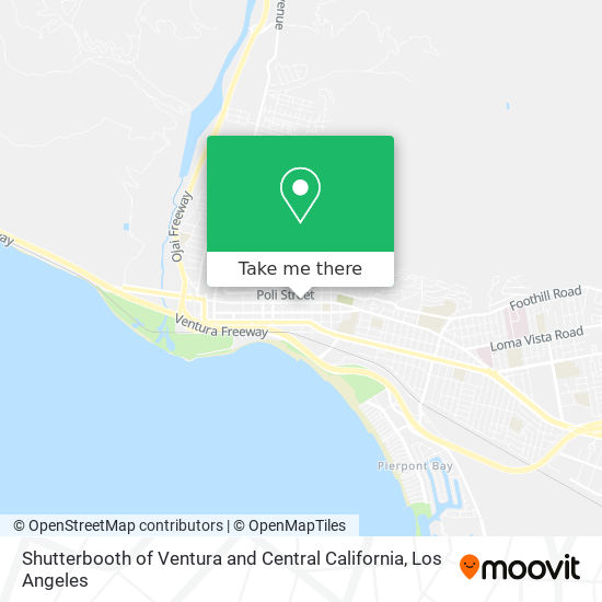 Shutterbooth of Ventura and Central California map