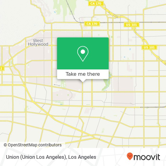 Mapa de Union (Union Los Angeles)