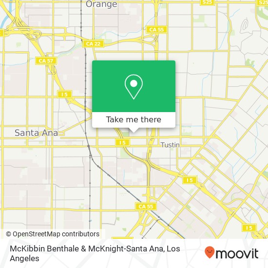 McKibbin Benthale & McKnight-Santa Ana map