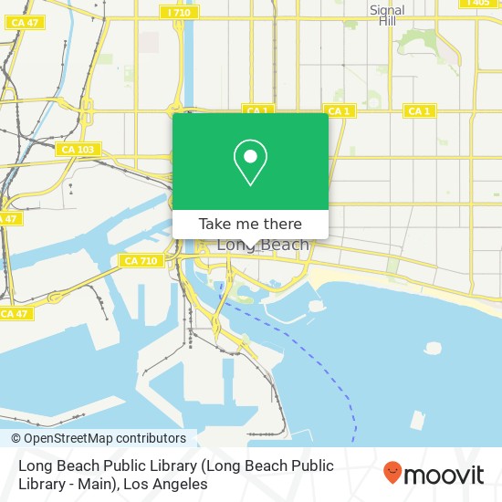 Mapa de Long Beach Public Library