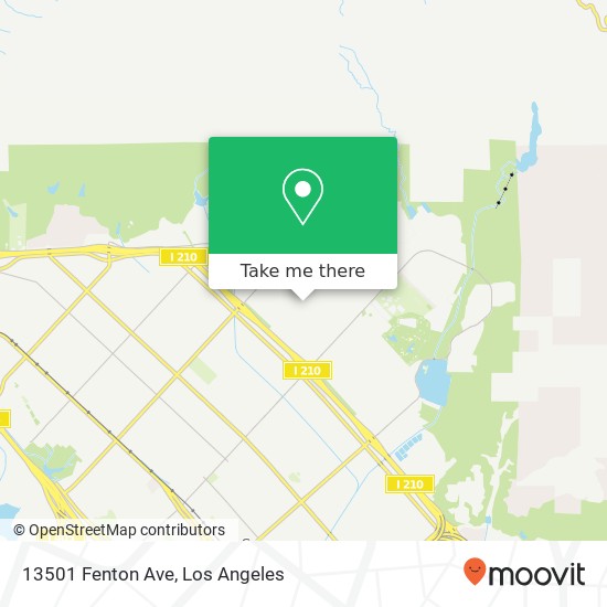 Mapa de 13501 Fenton Ave