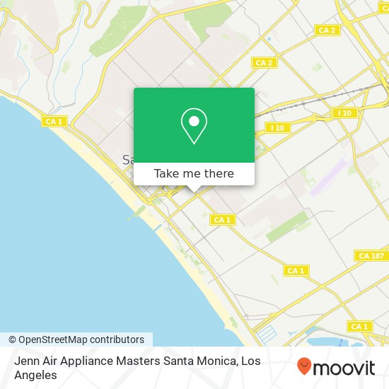 Jenn Air Appliance Masters Santa Monica map