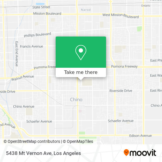 Mapa de 5438 Mt Vernon Ave