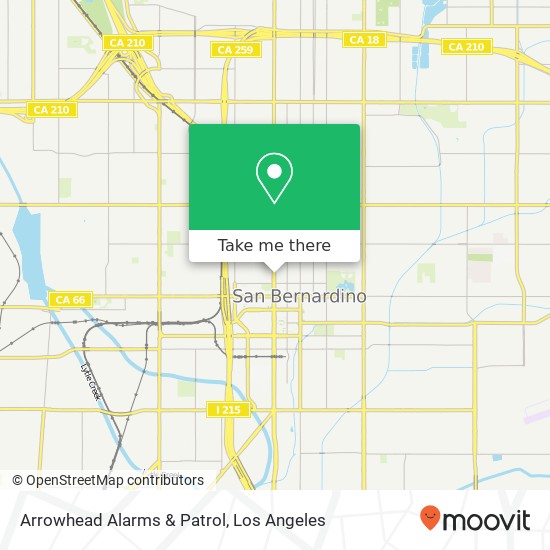 Mapa de Arrowhead Alarms & Patrol