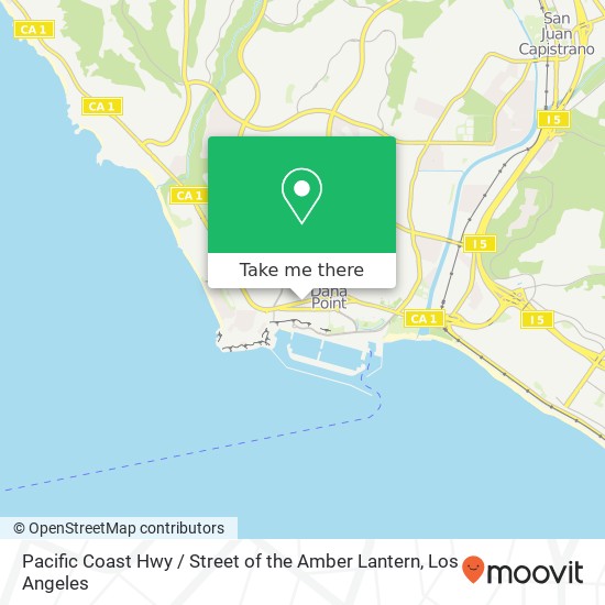 Pacific Coast Hwy / Street of the Amber Lantern map