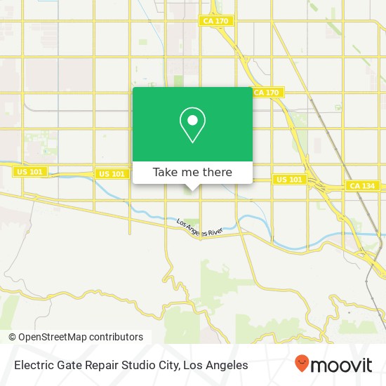 Mapa de Electric Gate Repair Studio City