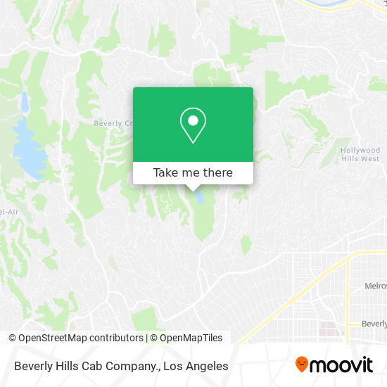 Beverly Hills Cab Company. map