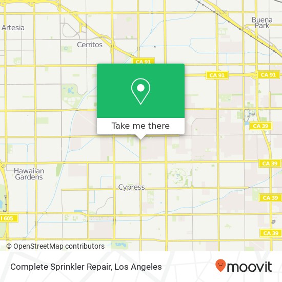 Complete Sprinkler Repair map