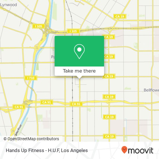 Hands Up Fitness - H.U.F map