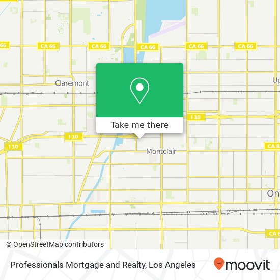 Professionals Mortgage and Realty map