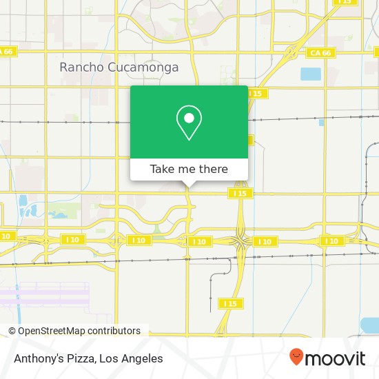 Mapa de Anthony's Pizza
