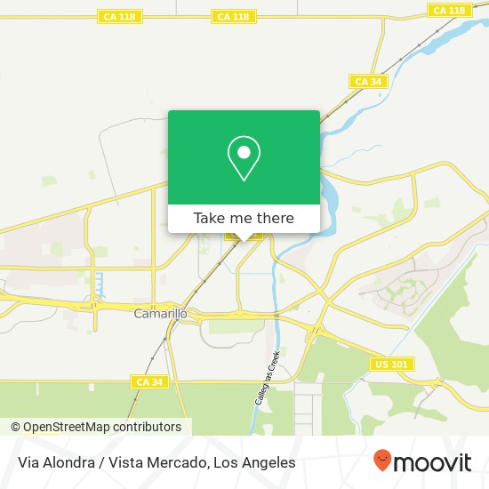 Mapa de Via Alondra / Vista Mercado