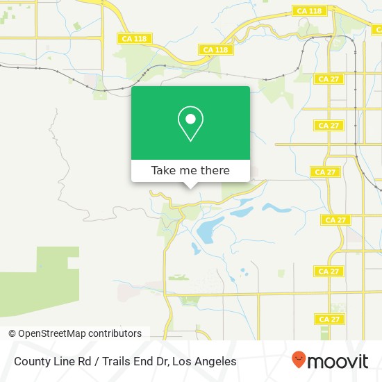 County Line Rd / Trails End Dr map