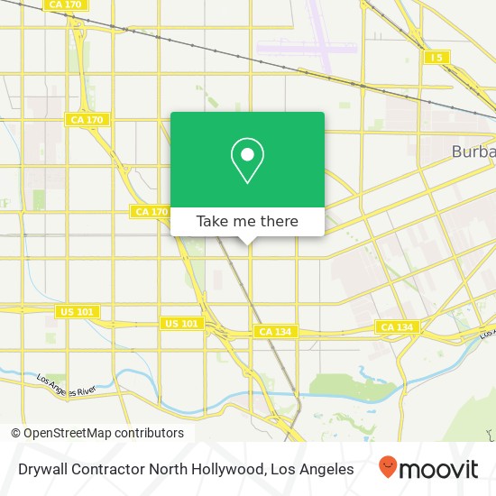 Drywall Contractor North Hollywood map