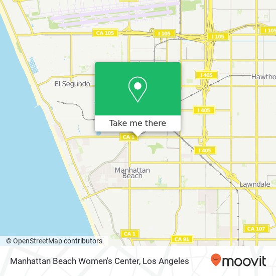 Manhattan Beach Women's Center map