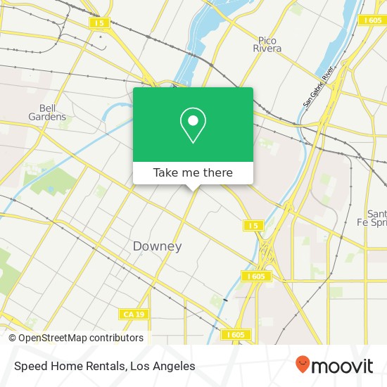 Speed Home Rentals map