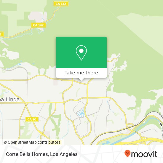 Corte Bella Homes map