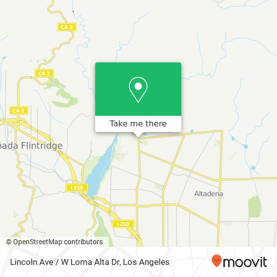 Mapa de Lincoln Ave / W Loma Alta Dr