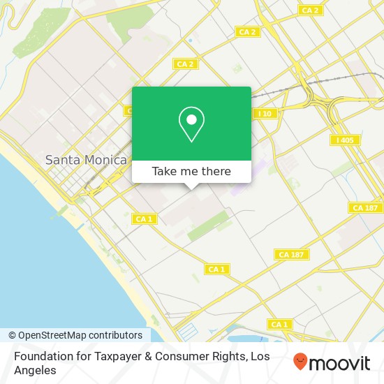 Mapa de Foundation for Taxpayer & Consumer Rights