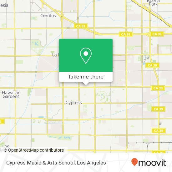 Cypress Music & Arts School map