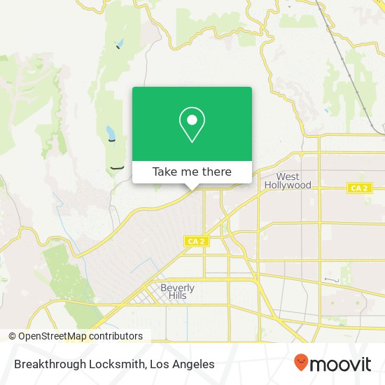 Mapa de Breakthrough Locksmith