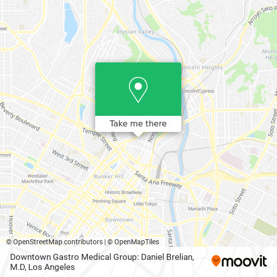 Mapa de Downtown Gastro Medical Group: Daniel Brelian, M.D