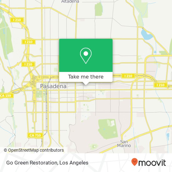 Go Green Restoration map