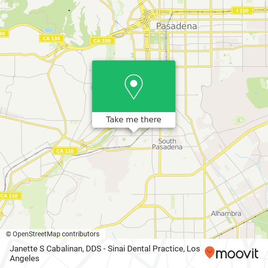 Janette S Cabalinan, DDS - Sinai Dental Practice map