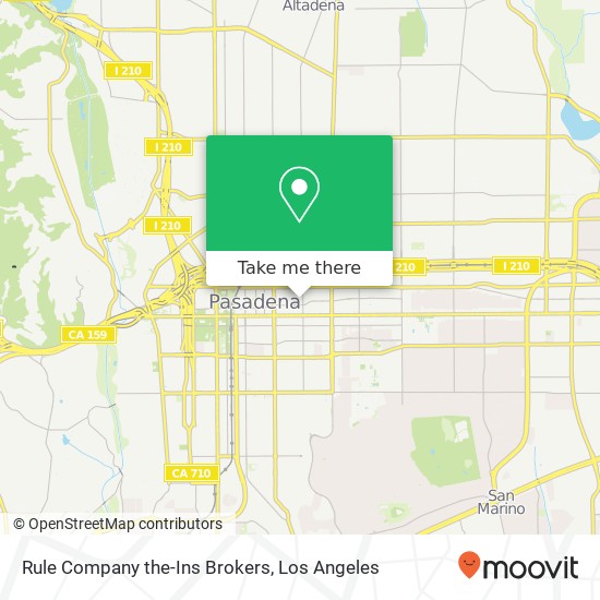 Mapa de Rule Company the-Ins Brokers