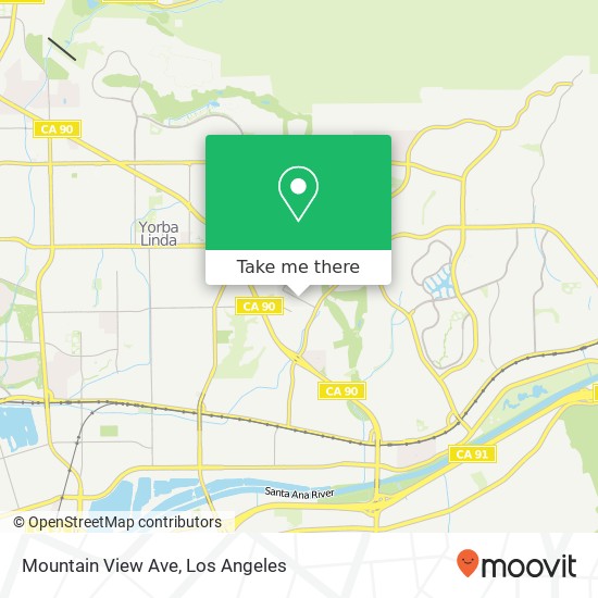 Mapa de Mountain View Ave