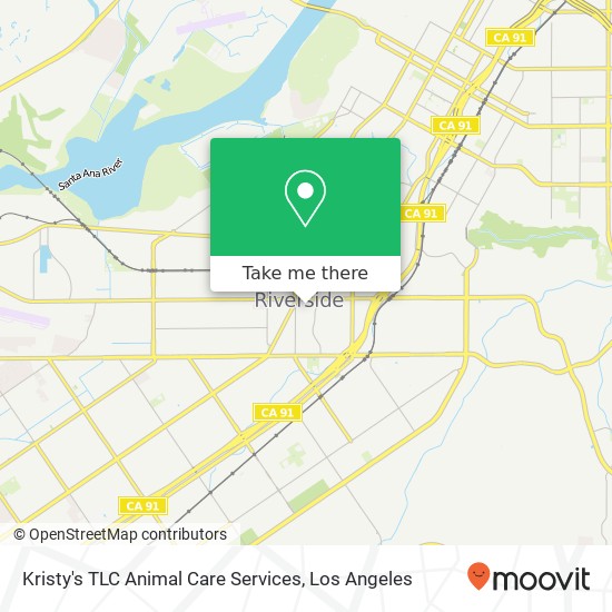 Kristy's TLC Animal Care Services map