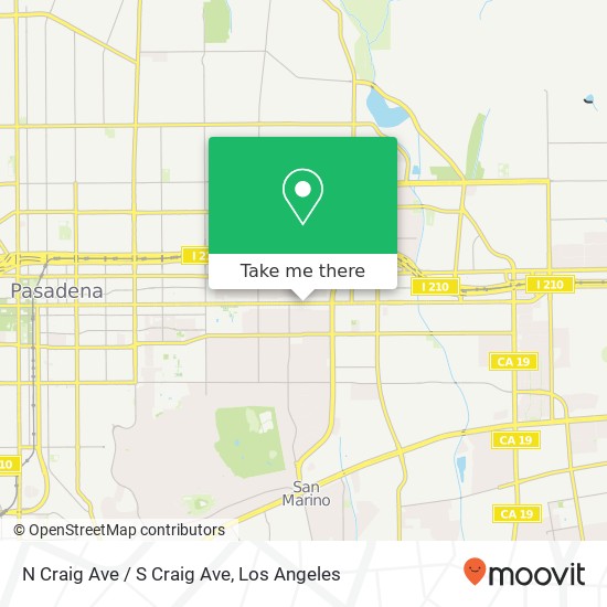 Mapa de N Craig Ave / S Craig Ave