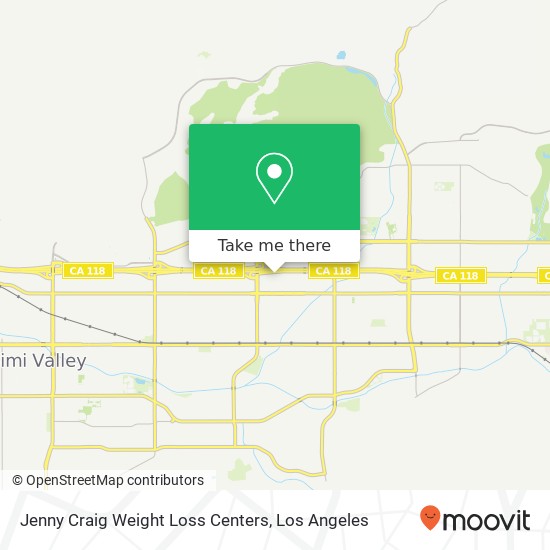 Mapa de Jenny Craig Weight Loss Centers