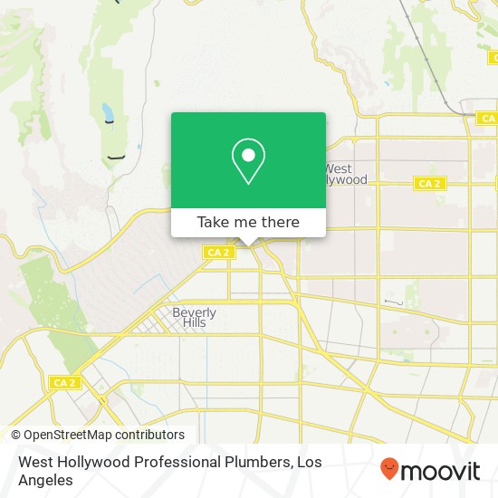 Mapa de West Hollywood Professional Plumbers